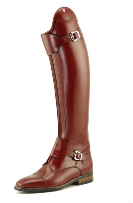 Cool riding boots Petrie Rome in navy with blue stitching mtm